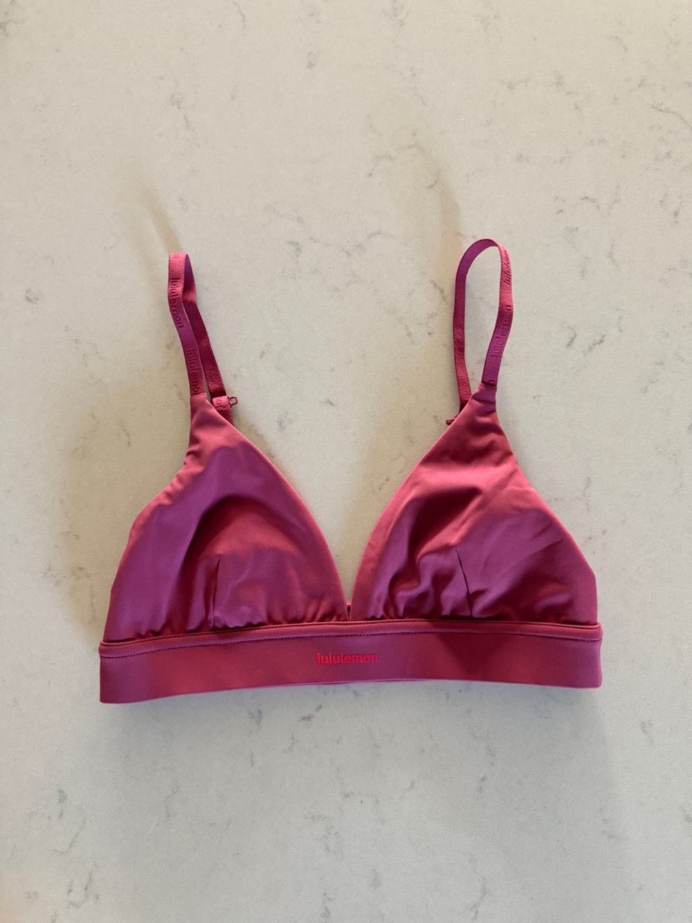 lululemon athletica Pink Triangle Bralette — washed mauve size 4